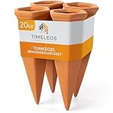 TIMELEOS Tonkegel Bewässerung, Wasserspender Pflanzen als Gießkegel, ideal für Pflanzen...