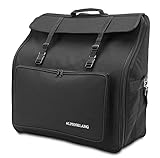 Alpenklang Akkordeontasche für 48 Bass Akkordeon (Schultergurte, wasserabweisend, gepolstert,...