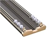 Zweiläufige Deckenvorhangstange für Raumteiler, langlebig, stilvoll und einfach zu installierende...