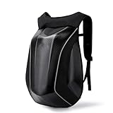 ZUOZUIYQ Motorrad-Fronttasche, Kohlefaser-Motorrad-Rucksack, Motocross-Helmtasche, wasserdichter...