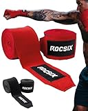 ROCSIX - Premium Box Bandagen Männer, Damen, Herren, Elastische Boxbandagen 4m, Kickboxen, Muay...