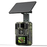VXK WiFi Solar Wildlife Camera, Wildkamera mit handyübertragung app, Wildtierkamera mit...