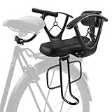Fahrrad Kindersitz Hinten, Verstellbarer Hinten Montierter Sitz mit Sicherheitsarmlehnen und...