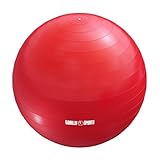 GORILLA SPORTS® Gymnastikball - inkl. Luftpumpe, 55cm, 65cm oder 75cm, bis 500kg Belastbar,...