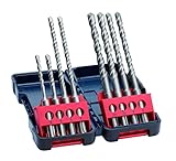 Bosch Professional 8-tlg Hammerbohrerset SDS plus-3 (für Beton, in Tough Box, Ø 5–10 mm,...