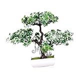Baoblaze Künstlicher Bonsai-Baum im Topf, japanischer Baum, künstliche Zimmerpflanzen, Bonsai-Baum...