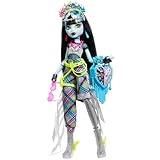 Monster High Frankie Stein Puppe mit glamourösem Monsterfest-Outfit und Festival-Zubehör wie...