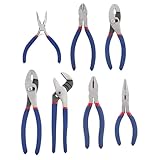 Zangen-Set | 7-teiliges Werkzeugset | rutschfeste Zangen, tragbar, für Garten, Werkstatt, Garage,...