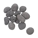 ORFOFE Natürliche Vulkansteine Feuerstelle Wiederverwendbare Lavasteine für Grill Patio Kamin...