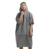 HOMELEVEL Badeponcho Damen und Herren - Surf Poncho aus 100% Baumwolle - Tuch für Erwachsene -...