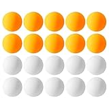 HDGSAFD 20 Stück Tischtennisbälle, Kunststoff-Tischtennisbälle, Tischtennis-Training,...