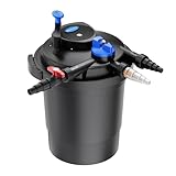 SunSun CPF-10000 Druckteichfilter 10.000 l/h / 11 W UVC Einheit, Teichdruckfilter für Teiche bis...