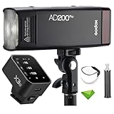 GODOX AD200 Pro AD200Pro+X3-O Trigger, 200Ws 2.4G Blitz Strobe, 1/8000 HSS, 500 Full Power Blitz,...