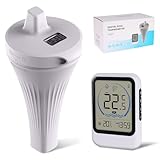 2025 Verbessertes Poolthermometer Digital Funk, IPX7 Wlan Schwimmende Wasserthermometer Mit Indoor...
