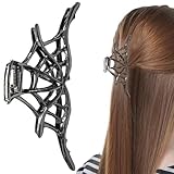 Haarklammern, rutschfeste Metalllegierung, schwarzes Metall, Spinnennetz-Haarspange,...
