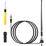 Acmerota Marine Radio Antenne Flexible Autoantenne Auto FM Radio Universal Stereo Antennes für Boot...