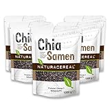 Naturacereal Chia Samen 5kg - Reich an Omega-3, Ballaststoffen und Nährstoffen - Ideal für...