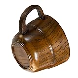 MAGICLULU Kaffeetasse Mit Holzgriff Wasserbecher Aus Holz Für Zuhause Tee Kaffeebecher Trinkbecher...