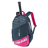 HEAD Unisex-Erwachsene Elite Backpack Tennistasche, anthrazit/pink, Einheitsgröße