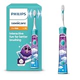 Philips Sonicare For Kids, elektrische Schallzahnbürste mit App, für Kinder ab 3 Jahren, mit...