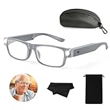 NZQXJXZ 300% Lupenbrille mit Licht, USB Wiederaufladbare LED Beleuchtete Vergrößerungsbrille,...
