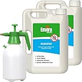 Envira Anti Milben-Spray 2x 2 Liter + 2L Drucksprüher - Mittel gegen Milben, Hausstaubmilben -...