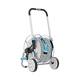 CELLFAST Schlauchtrommel Set Gartenschlauch 50 Meter Schlauchwagen Gartenpistole Schlauchverbinder...