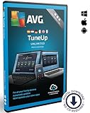 AVG TuneUp Unlimited 2024 | Für 10 Geräte | 1 Jahr | Junk-Dateien entfernen und das System...