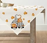 Artoid Mode GNOME Kürbisse Ahornblätter Herbst Tischdecke, Saisonnal Tischwäsche Küche Tisch...