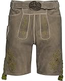 Almsach Kurze Lederhose Hellbraun, 56