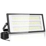 papasbox 100W LED Strahler Flutlichter Außen | Scheinwerfer Außenstrahler 6500K Kaltweiß IP66...