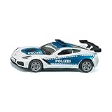 siku 1525, Polizeiauto Chevrolet Corvette ZR1, Polizei-Spielzeug, Metall/Kunststoff, Blau/Weiß,...