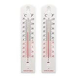 2St Thermometer Innen Wandthermometer Gartenthermometer Innenthermometer Aussenthermometer...