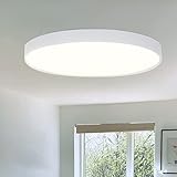 CBJKTX LED Deckenleuchte Flach Deckenlampe - Weiß 17W Wohnzimmerlampe IP44 Wasserdicht...