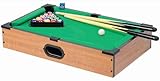 Spetebo Mini Tischbilliard aus Holz mit Zubehör - 50 x 30 cm - Kleiner Pool Billardtisch komplett...