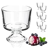 KADAX Eisbecher, 280 Milliliter Dessertschale aus hochqualitativem Glass, 10.6x9.4cm Eisgläser,...