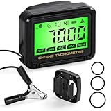 Universal Digital Drehzahlmesser, Präzises LCD Stundenzähler mit Drahtloser Induktion (0-18.000...