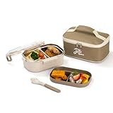 Lille Home Bento Lunchbox für Erwachsene, 920ml Edelstahl-Thermal 2-Kompartiment Tiffin Lunch/Snack...