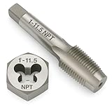 2.5 cm-11 1/2 NPT Gewindeschneider-Set - GCr15 Legierter Stahlrohrgewindebohrer und...