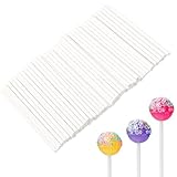 200 Stück Cake Pop Stiele, Weiß Cakepop Stieles, Lolli Stiele aus Papier Cake Pops Stieles, Mini...