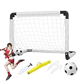 Kleines Fußballtor – faltbares Hinterhof-Fußballnetz für Kinder, tragbares Fußballnetz mit...