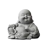 Tea Pet Grüner Sandstein Maitreya Buddha Tee Haustier Teestube Desktop Ornamente Gartenarbeit...
