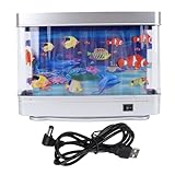 Lebensechtes Künstliches Aquarium Moving Fish Nachtlicht Spielzeug für, Baby, Schreibtisch, USB...