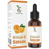 BIO Vitamin C Serum mit Hyaluronsäure 50ml, vegan - hochdosiert mit 20% Vitamin C - Anti-Aging Gel...