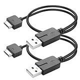 YAODHAOD 2PCS Kabel 1.2M Daten und Ladekabel für PSP Vita PS Vita Synchronisation von Daten