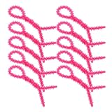 DECHOUS 10 Stück Spirallockenwickler aus Silikon Kleine Dauerwellenwickler 06cm Rosarot Langlebig...