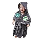 Mabyen Baby Kapuzen Bademantel | Baby Poncho mit Kapuze - aus 100% Bio-Baumwolle - OEKOTEX...