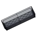 LALADEFIEE Wandmontiertes Aufbewahrungsregal aus Eisen 38cm Schwarzer Badhalter ohne Bohren...