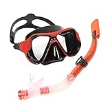 pistro Trockenschnorchel-Set Schnorchelausrüstung Tauchmaske Schnorchelbrille Maske Taucherbrille...