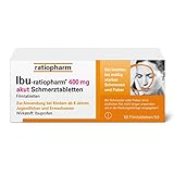 IBU-ratiopharm 400 mg akut Schmerztabletten: Der Allrounder bei Schmerzen und Fieber. Wirkstoff:...